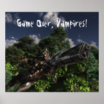 Spiel vorbei, Vampire! Posterdruck