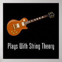 Spiele mit Schnur-Theorie - Gitarre Plakate