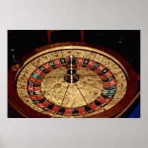 Spielen, Roulette Plakatdruck