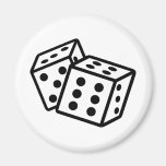 spielender Würfel berechnet Kasinos Kühlschrankmagnet