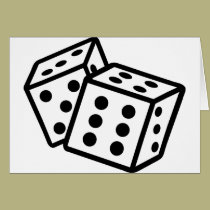 spielendes Würfelkasino karten