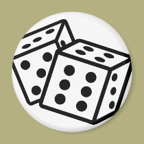 spielendes Würfelkasino magnete