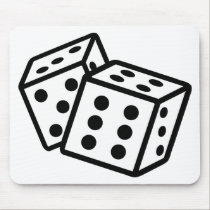 spielendes Würfelkasino mousepads