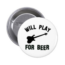 Spielt die E-Gitarre für Bierentwürfe Button
