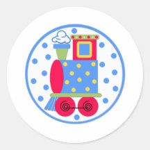 Spielzeug-Zug Runder Sticker