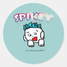Spikey runder Aufkleber