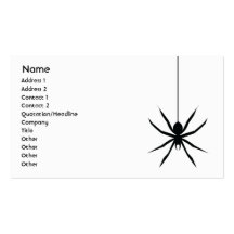 Spinne - Geschäft Visitenkartenvorlage