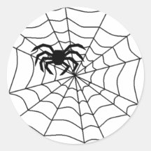Spinne in den Netzaufklebern