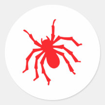 Spinne spider runder sticker