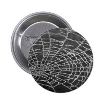Spinnen-Netz Anstecknadelbutton
