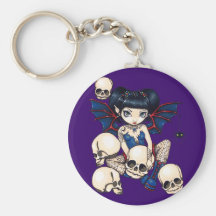 "Spinnen und Schädel" Keychain Schlüsselanhänger