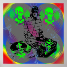 Spinner-Plakat DJ Vinal