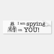 Spionage Auto Sticker