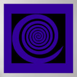 spiral hypnotic print décor