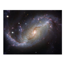 Spiralarm NGC 1672 durch das Hubble Teleskop Postkarten