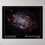 Spiralarm NGC 300 - Spitzer Weltraumteleskop Plakate