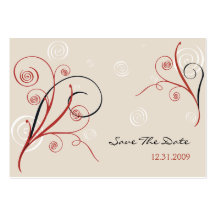 Spiralen Save the Date MiniCard Visitenkarten Vorlagen