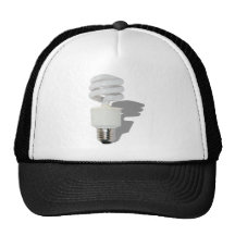 SpiralLightbulb062210Shadows Baseball Caps