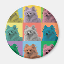 Spitz Pop-Kunst Magnete