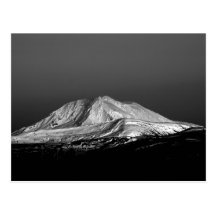 Spitze Berg-Adams Snowy in der einfarbigen Postkar