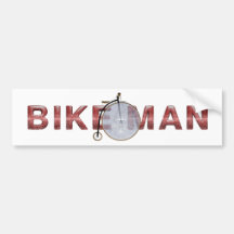 SPITZENfahrrad-Mann Autosticker