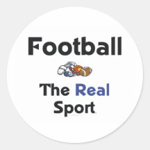 SPITZENfußball-wirklicher Sport Runder Aufkleber