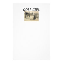 SPITZENgolf-Mädchen Individuelle Druckpapiere
