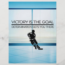 SPITZENHockey-Sieg-Slogan Vollfarbige Flyer