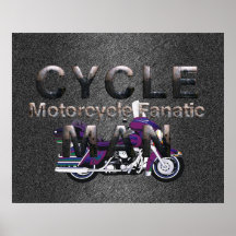 SPITZENmotorrad-Mann Posterdrucke
