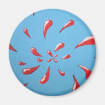 "Splat!" Runder Magnet Kühlschrankmagnet