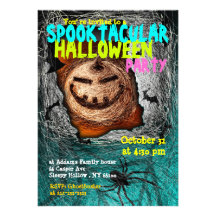 Spooktacular Halloween-Party-Einladungs-Kürbis