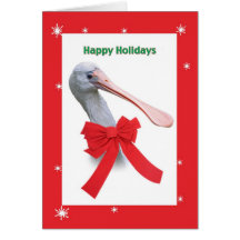 Spoonbill-Feiertags-Karte