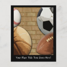 Sport Al-Stern, Basketball/Fußball/Fußball Flyerdruck