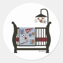 Sport-Baby-Bett-Aufkleber