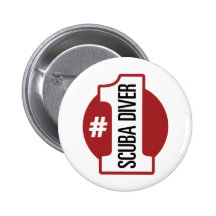 Sporttaucher der Nr.-1 Anstecknadelbuttons