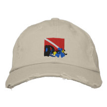 Sporttaucher gestickte Kappe Bestickte Baseballcaps