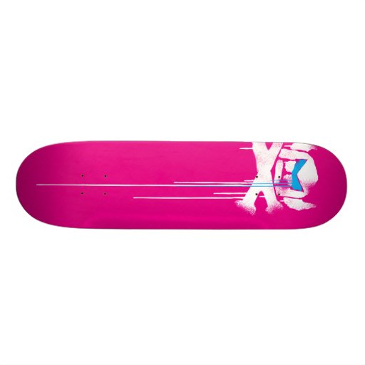 Spray-Schwede-Tropfen - magentarot/cyan-blau Individuelle Skatedecks