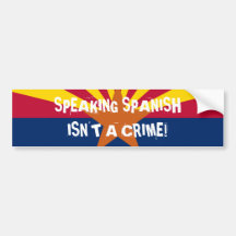 SPRECHENDES SPANISCH IST NICHT EIN VERBRECHEN AUTO STICKER