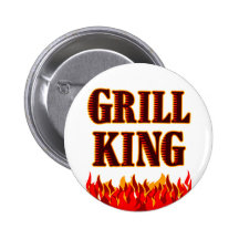 Sprichwort-Knopf Grill-König-BBQ Buttons