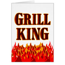 Sprichwort-Raum-Kunst-Karte Grill-König-BBQ