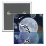 SPRINGEN DELPHIN II des Fantasie-Knopfes Buttons