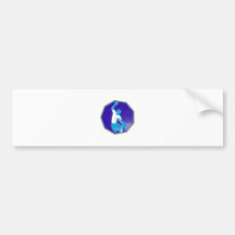 springender werfender Ball des Handballspielers Autosticker