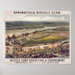 Springfield-Fahrrad-Verein-Vintage Plakat-Kunst