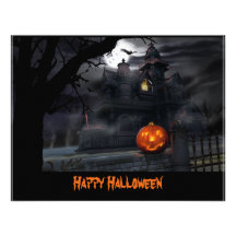 Spuk Haus-Halloween-Einladung