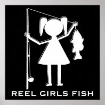 SPULEN-MÄDCHEN-FISCHE - PLAKAT