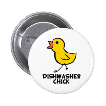 Spülmaschinen-Küken Anstecknadelbuttons
