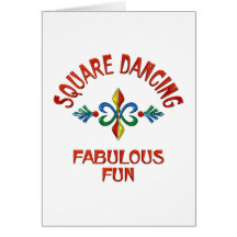 Square-Dancing-fabelhafter Spaß Karte