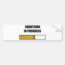 Squatchin laufend autosticker