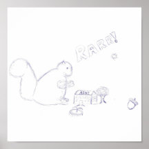 Squirrelzilla Plakat