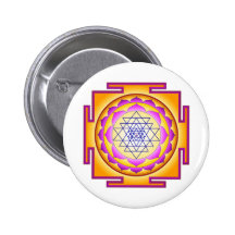 Sri Chakra Göttin Shri Lalitha Tripura Sundari Buttons